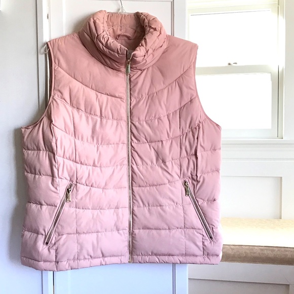 CALVIN KLEIN Puffer Vest Jacket Pink Blush NWOT Women’s Plus Size 2X - Picture 1 of 16